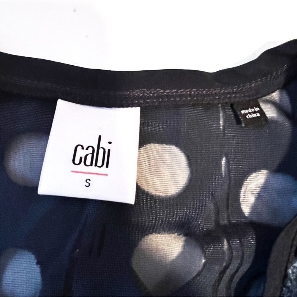 CAbi Blue Cuffed Sleeve Relaxed Blouse - Picture 5 of 7